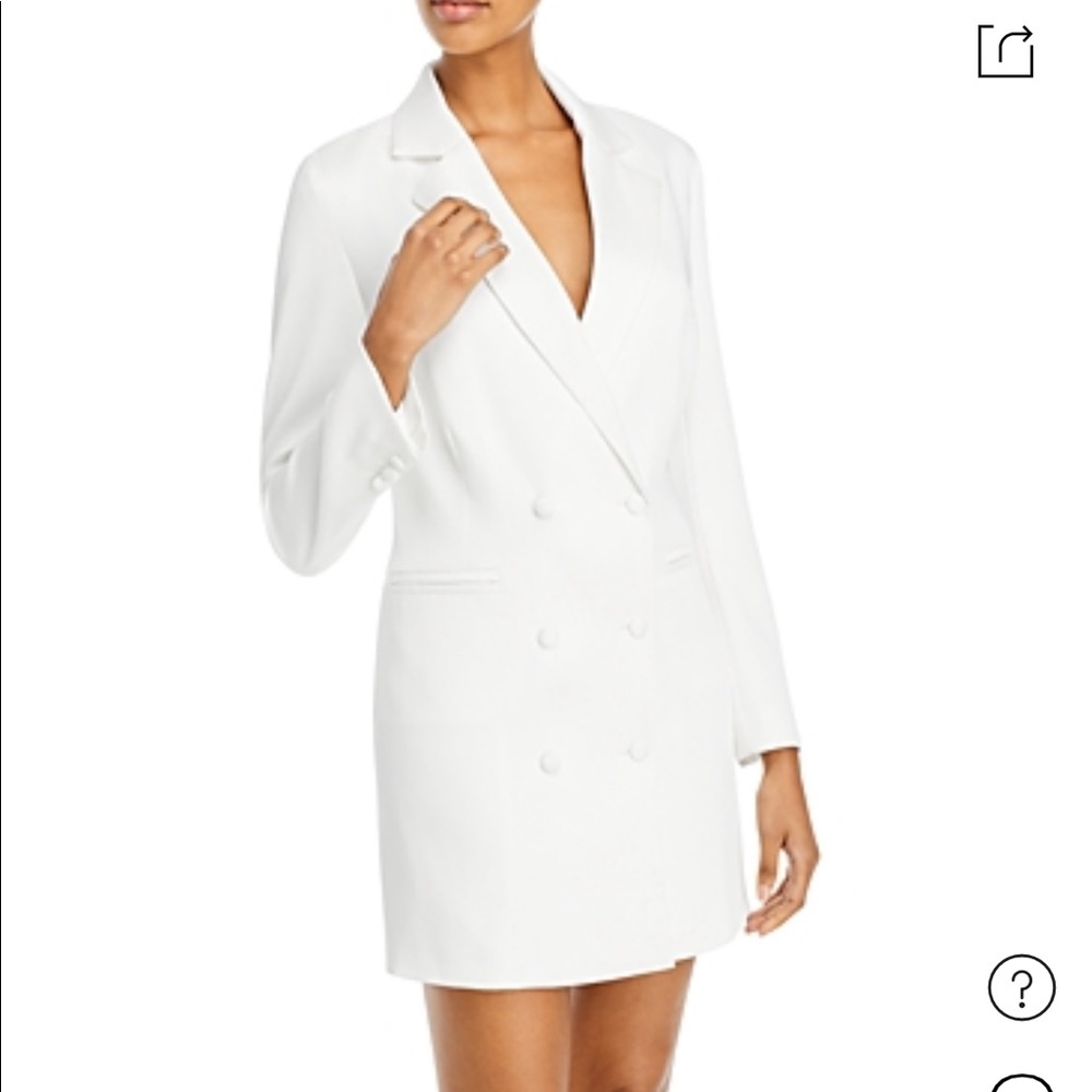 NWT BRAND NEW NEVER BEEN WORK LUCY PARIS white blazer dress size small